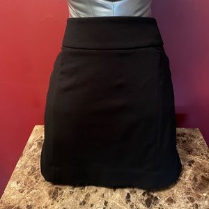 White House Black Market Size XS Black Straight Mini Skirt With Pockets NWOT